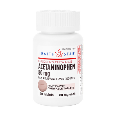#020 - Acetaminophen 80mg Childrens Chewable Tab