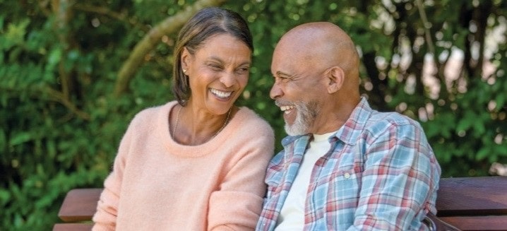 Couple on a bench