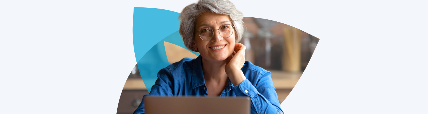 A woman enjoying her time on her laptop