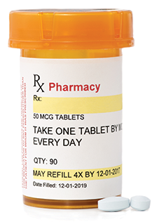 una foto de la etiqueta de un medicamento recetado de Humana Pharmacy
