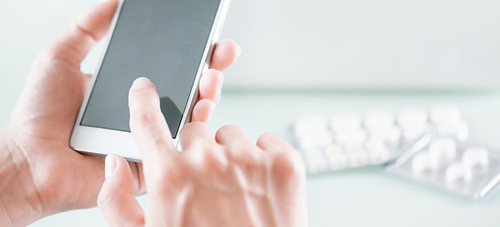 Woman using phone